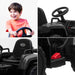 Tractor with Detachable Trailer Kids Ride On Electric Car with Remote Control | Jet Black