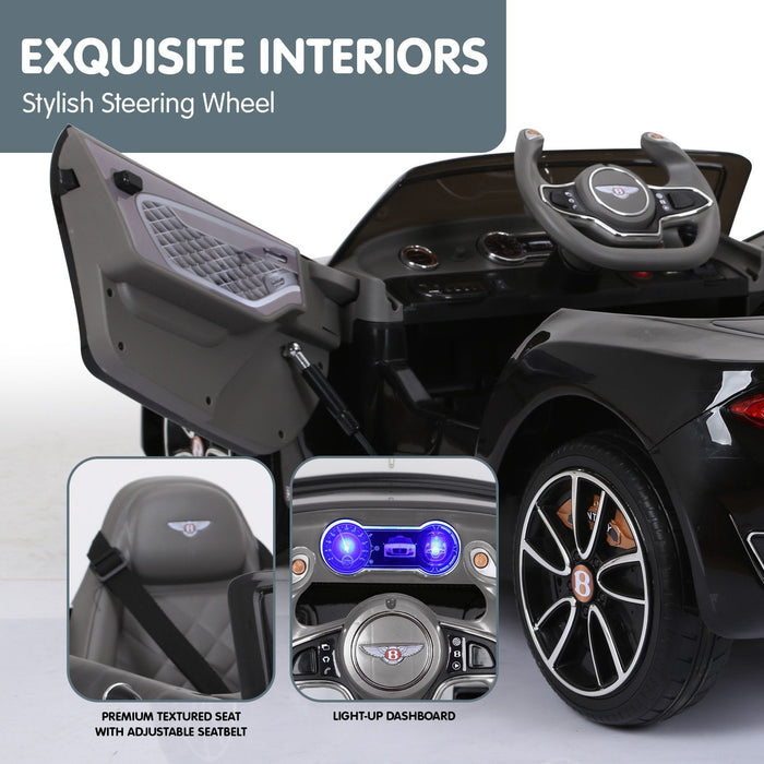 Bentley Inspired Kids Ride On Car with Remote Control | Black