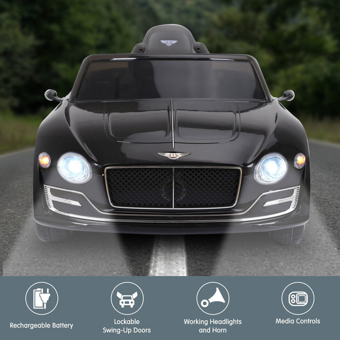 Bentley Inspired Kids Ride On Car with Remote Control | Black