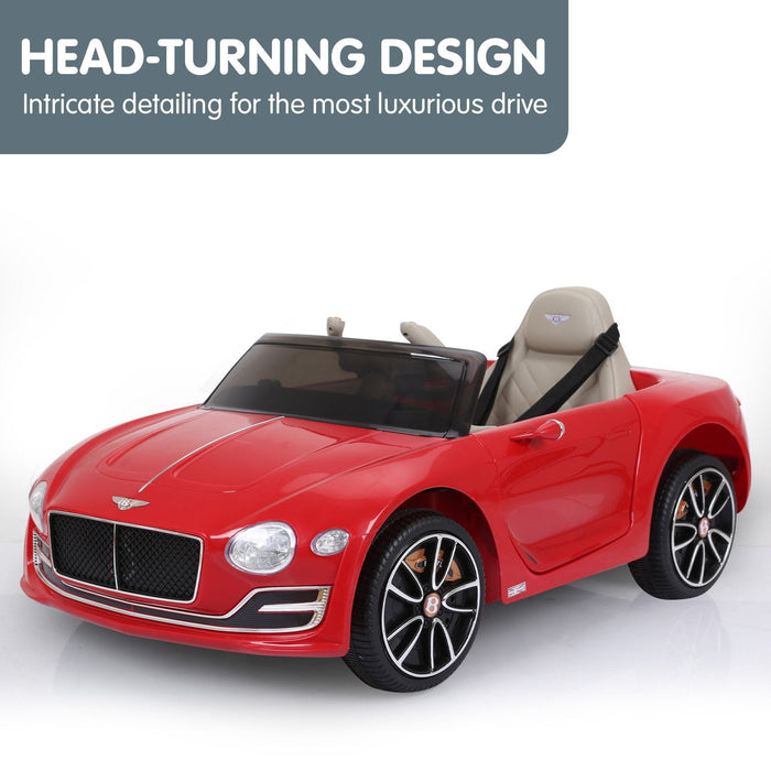 Bentley Inspired Kids Ride On Car with Remote Control | Red