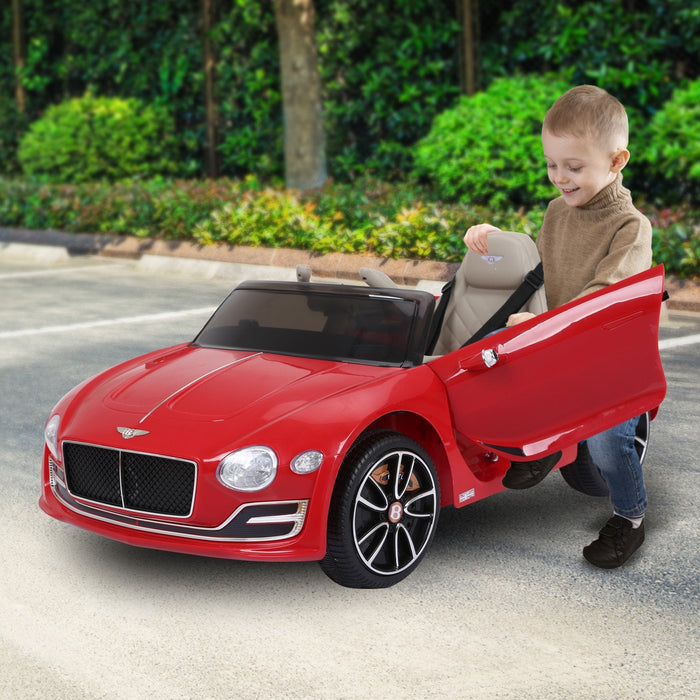 Bentley Inspired Kids Ride On Car with Remote Control | Red