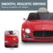 Bentley Inspired Kids Ride On Car with Remote Control | Red