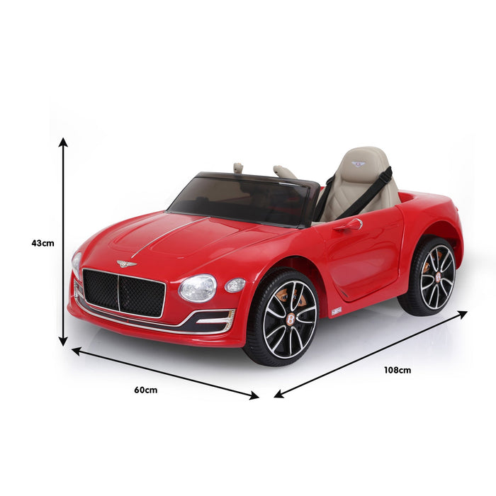 Bentley Inspired Kids Ride On Car with Remote Control | Red