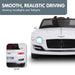Bentley Inspired Kids Ride On Car with Remote Control | White