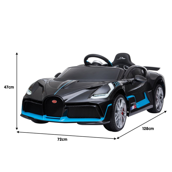 Officially Licensed Bugatti Divo Kids Premium Ride On Car with Remote Control | Ettore Black