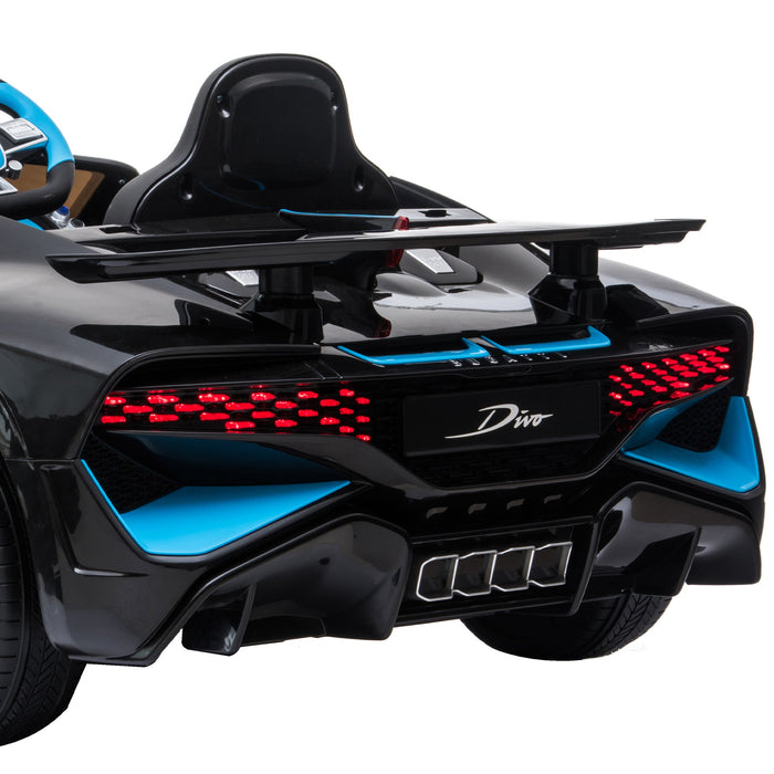 Officially Licensed Bugatti Divo Kids Premium Ride On Car with Remote Control | Ettore Black