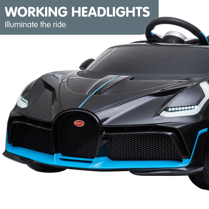 Officially Licensed Bugatti Divo Kids Premium Ride On Car with Remote Control | Ettore Black