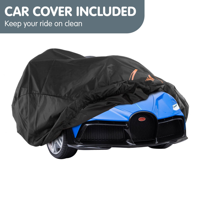 Officially Licensed Bugatti Divo Kids Premium Ride On Car with Remote Control | French Racing Blue