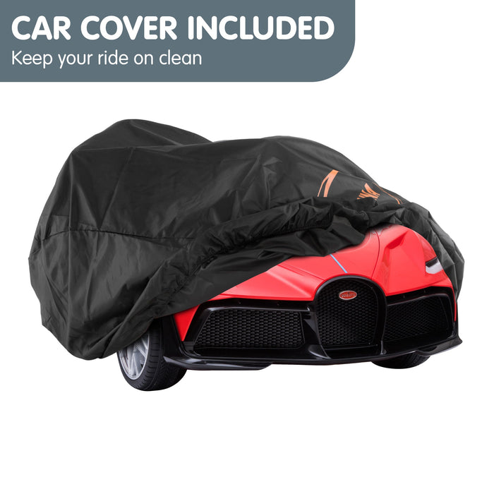 Officially Licensed Bugatti Divo Kids Premium Ride On Car with Remote Control | Light Red