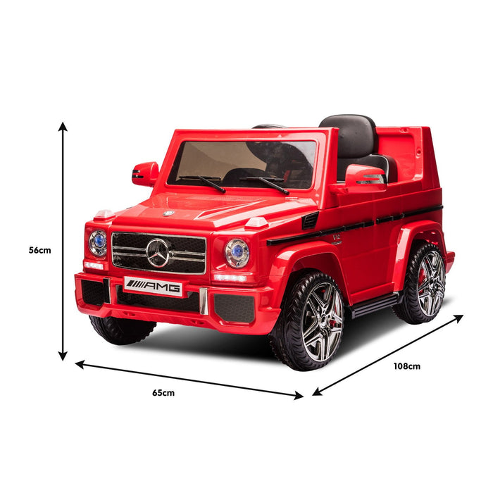 Mercedes Benz G65 AMG Licensed Kids Ride On Car with Remote Control | Red