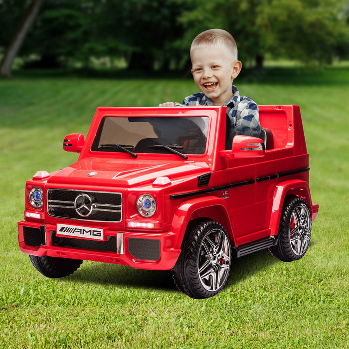 Mercedes Benz G65 AMG Licensed Kids Ride On Car with Remote Control | Red