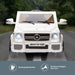 Mercedes Benz G65 AMG Licensed Kids Ride On Car with Remote Control | White