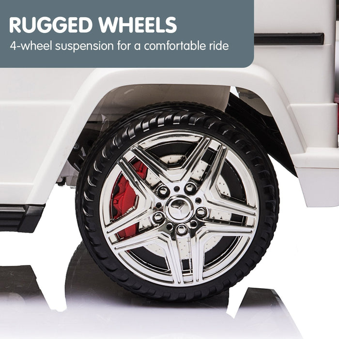 Mercedes Benz G65 AMG Licensed Kids Ride On Car with Remote Control | White