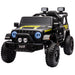 Toyota Jeep Inspired Kids Ride On Car with Remote Control & Detachable Shovel | Raven Black