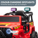 Toyota Jeep Inspired Kids Ride On Car with Remote Control & Detachable Shovel | Cherry Red