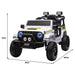 Toyota Jeep Inspired Kids Ride On Car with Remote Control & Detachable Shovel | Alpine White