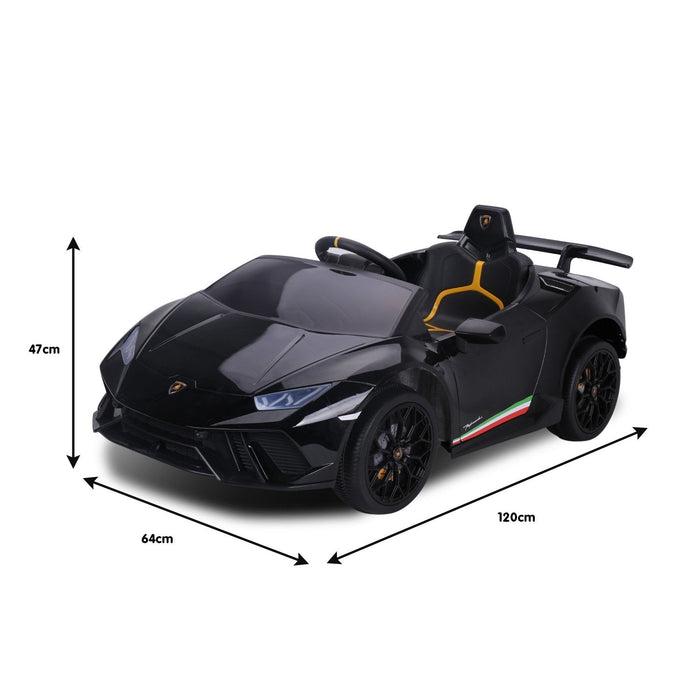 Lamborghini Aventador Officially Licensed Kids Ride On Car with Remote Control | Nero (Black)