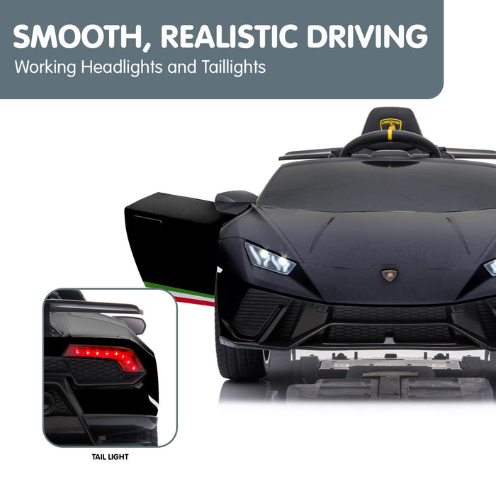 Lamborghini Aventador Officially Licensed Kids Ride On Car with Remote Control | Nero (Black)