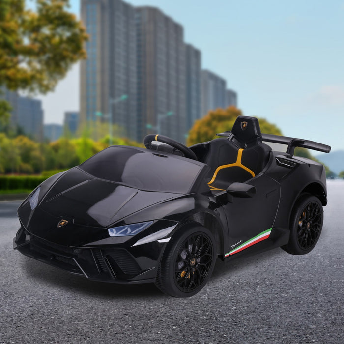 Lamborghini Aventador Officially Licensed Kids Ride On Car with Remote Control | Nero (Black)