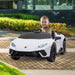 Lamborghini Aventador Officially Licensed Kids Ride On Car with Remote Control | Bianco (White)