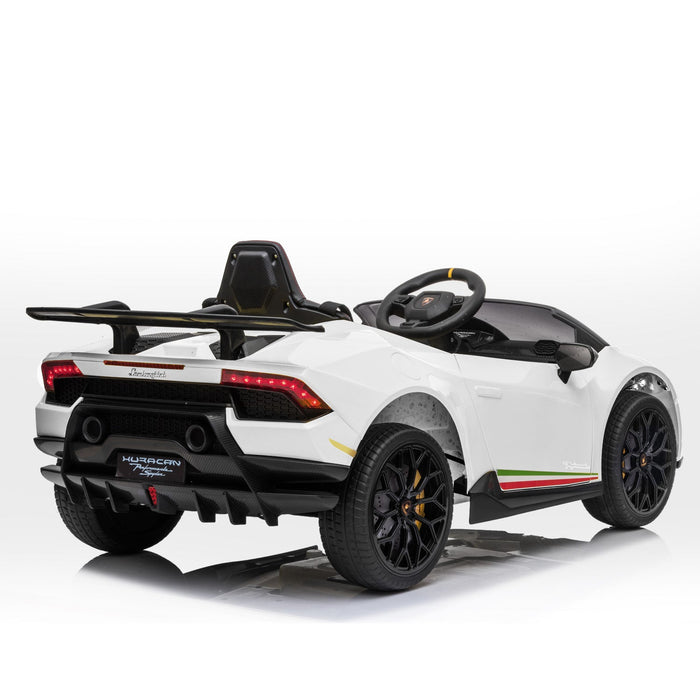 Lamborghini Aventador Officially Licensed Kids Ride On Car with Remote Control | Bianco (White)