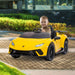 Lamborghini Aventador Officially Licensed Kids Ride On Car with Remote Control | Giallo (Yellow)