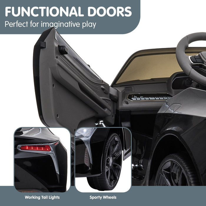 Officially Licensed Lexus LC 500 Premium Kids Ride On Car with Remote Control | Stargazer Black