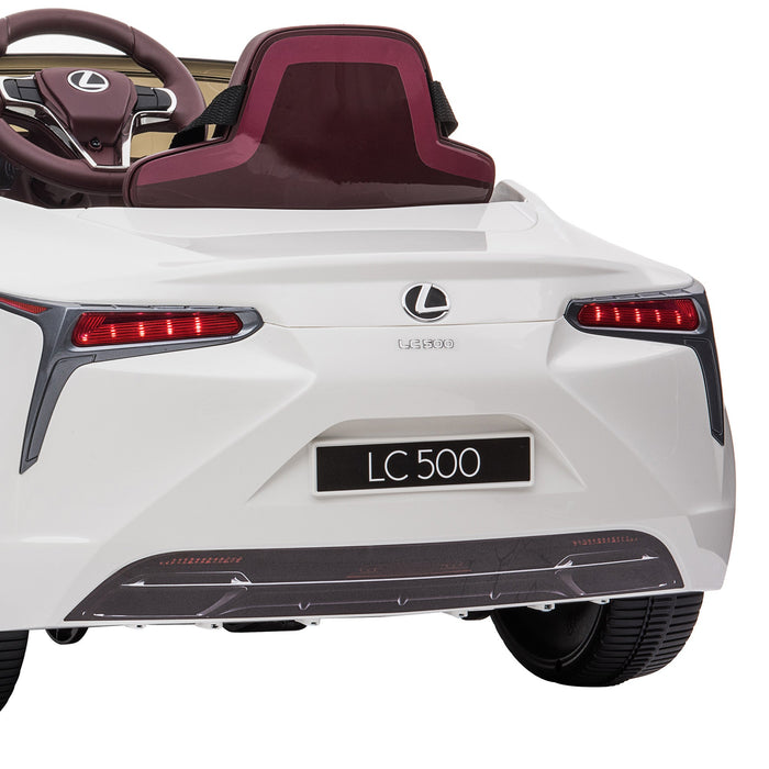 Officially Licensed Lexus LC 500 Premium Kids Ride On Car with Remote Control | Eminent White