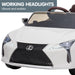 Officially Licensed Lexus LC 500 Premium Kids Ride On Car with Remote Control | Eminent White