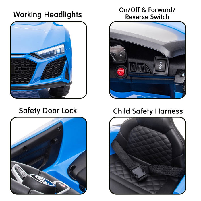 Audi Sport Officially Licensed Kids Ride On Car with Remote Control | Deep Sea Blue
