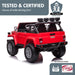 Twin (Two) Seater Toyota FJ-40 Officially Licensed Off Road Kids Ride On Car | Red