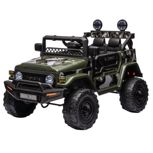 Officially Licensed Toyota FJ Cruiser Jeep Kids Ride On Car with Remote Control | Camoflauge