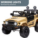 Officially Licensed Toyota FJ Cruiser Jeep Kids Ride On Car with Remote Control | British Khaki