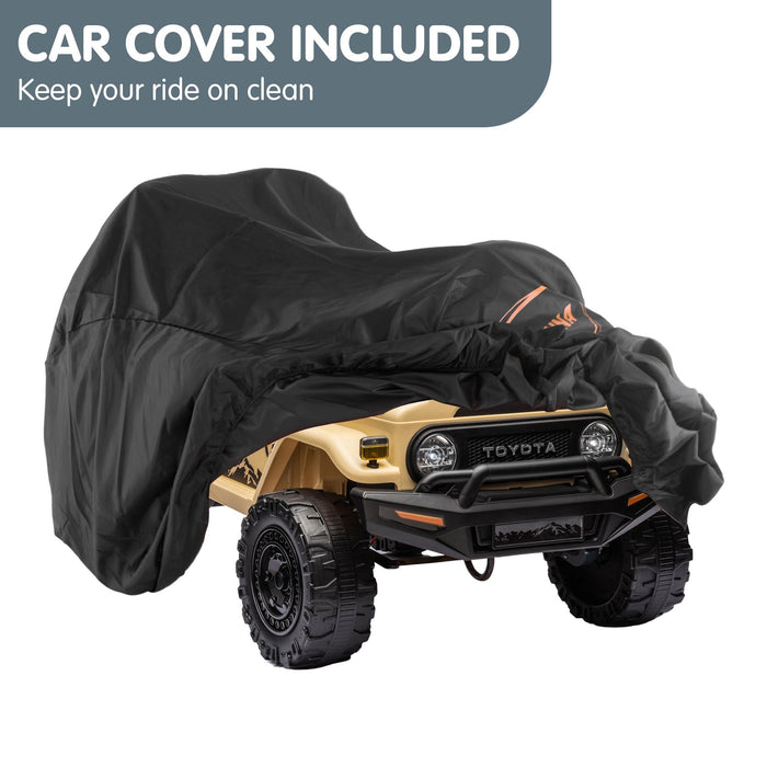 Officially Licensed Toyota FJ Cruiser Jeep Kids Ride On Car with Remote Control | British Khaki