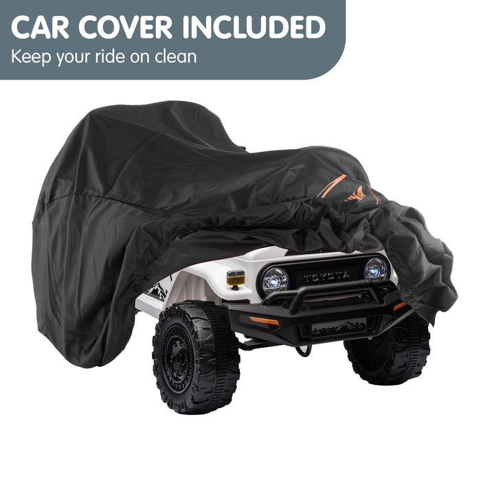 Officially Licensed Toyota FJ Cruiser Jeep Kids Ride On Car with Remote Control | Blizzard White