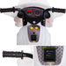Police Inspired Kids Ride On Motorcycle | White