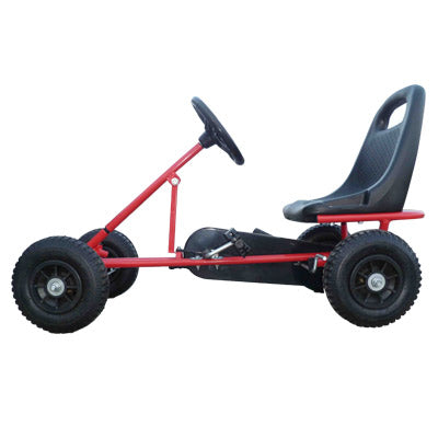 Mighty Racer Premium Kids Pedal Powered Go Kart | Red