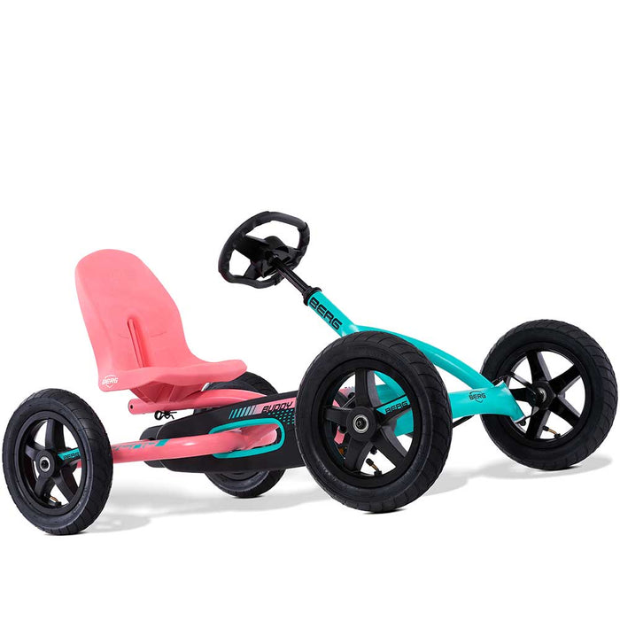 Berg Buddy Kids Pedal Powered Go Kart | Lua Pink & Mint