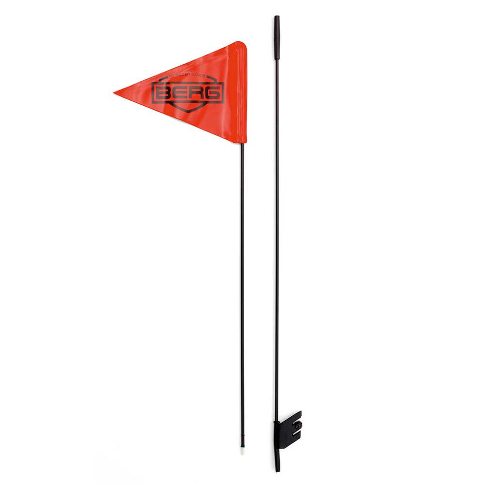Berg Safety Flag for all Buddy Kids Pedal Carts | Black — PedalKartsAU
