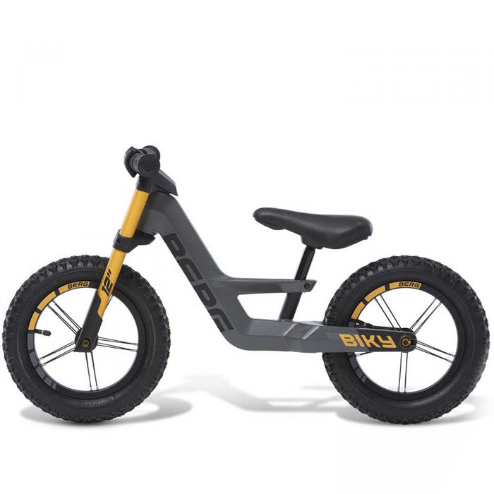 Berg Biky Balance Bike with Off Road Tyres & Handbrake | Goosey Grey