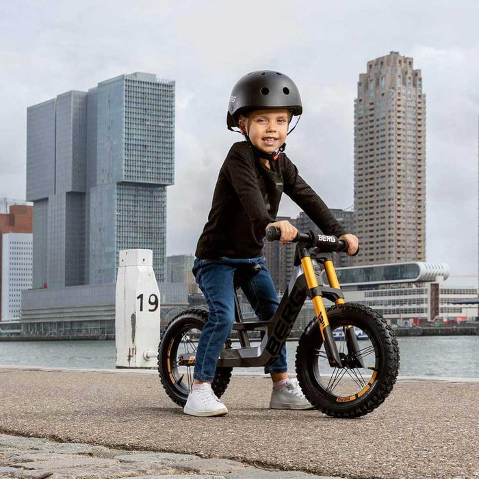 Berg Biky Balance Bike with Off Road Tyres & Handbrake | Goosey Grey