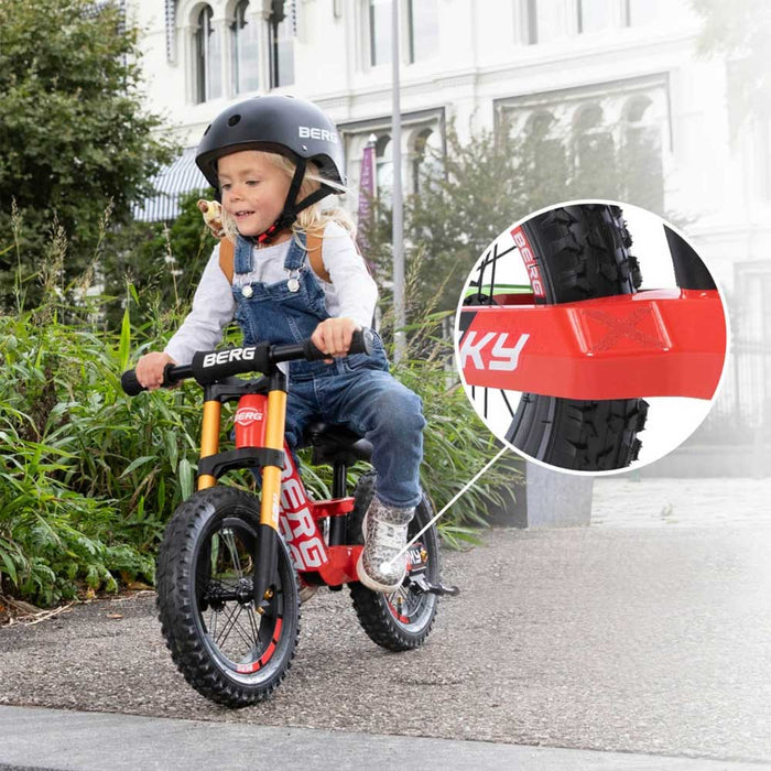 Berg Biky Balance Bike with Off Road Tyres | Berg Red
