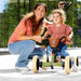 Berg Buzzy 2-in-1 Off Road Kids Push & Pedal Powered Go Kart | Retro Green