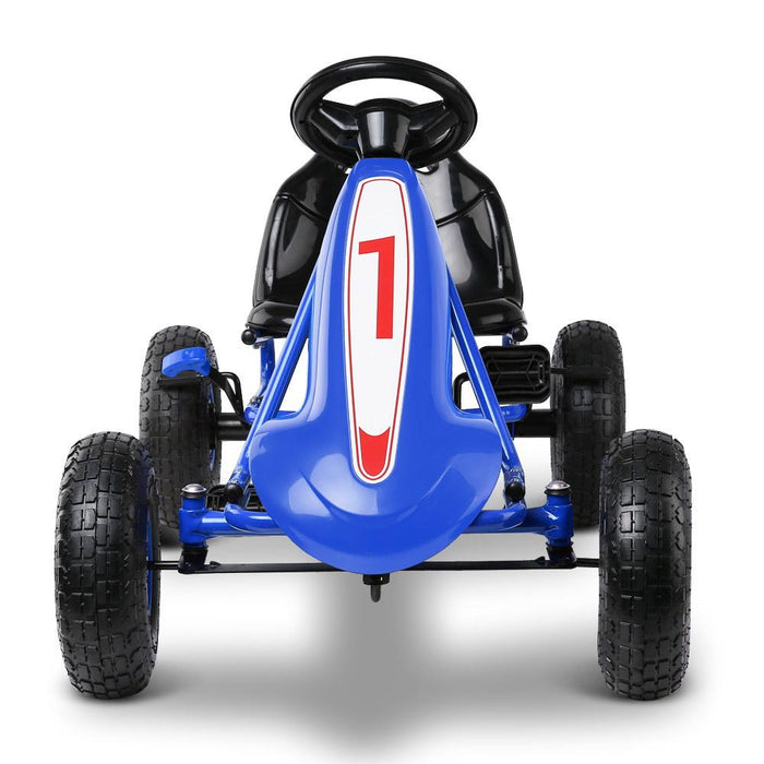 Ultimate Racer Kids Pedal Powered Go Kart | Electric Blue