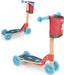 Kids Retro Wooden Scooter | Rouge/Bleu (Red/Blue)